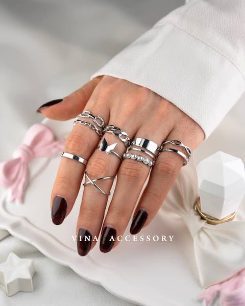 گوشواره مینیمال نقره‌ای